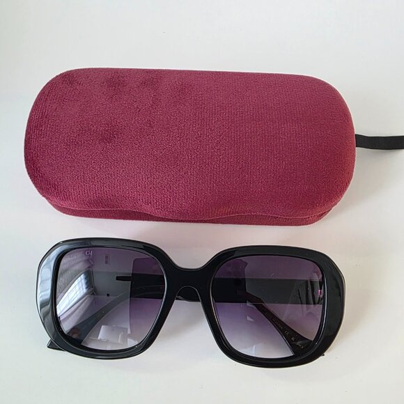 GUCCI GG1557SK-001 Sunglasses, Black/Crystal Grey